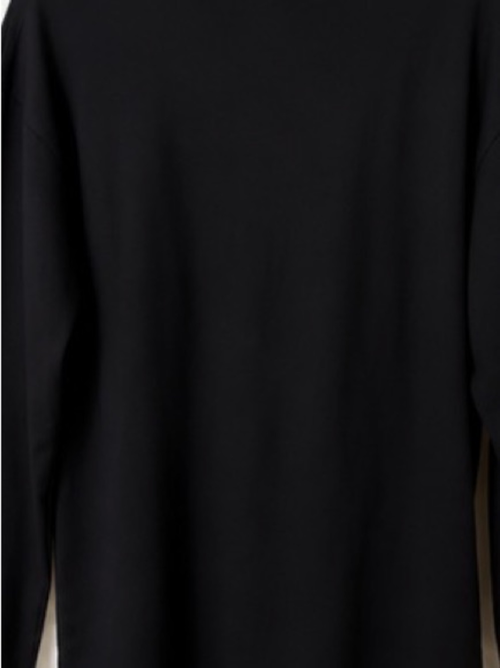 Andrea Martin Black Mock Neck Long Sleeve Top Oversized Women’s XL - Picture 2 of 5